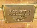 
Louise FAULKNER,
grandmother,
died 23 July 1991 aged 95 years;
Bribie Island Memorial Gardens, Caboolture Shire
