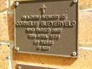 
Cornelis BLEYERVELD,
died 15 April 1978 aged 69 years;
Bribie Island Memorial Gardens, Caboolture Shire

