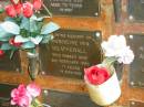 
Gwendoline Iris WEATHERALL,
died 2 Feb 1995 aged 71 years;
Bribie Island Memorial Gardens, Caboolture Shire 
