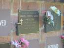 
David Joseph Mark HANLON,
died 15 Aug 2003 aged 38 years;
Bribie Island Memorial Gardens, Caboolture Shire
