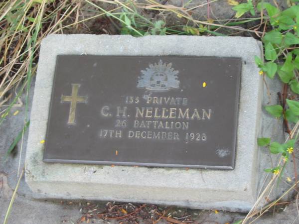 C H NELLEMAN  | 17 Dec 1928  |   | St Matthew's (Anglican) Grovely, Brisbane  | 