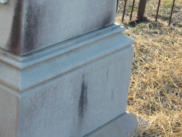 Mary McDONALD  | d: in Harrisville, 14 Dec 1886, aged 40  |   | Harry (McDONALD)  | d: 19 Apr 1891, aged 2 yr 4 mths  |   | Harrisville Cemetery - Scenic Rim Regional Council  | 