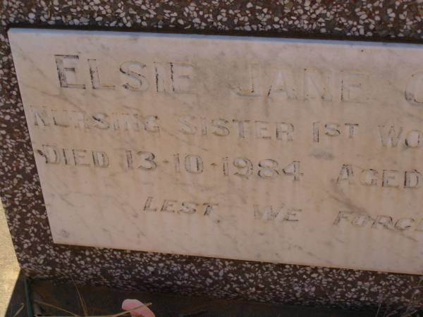 Elsie GALE,  | Cemetery,  | Nyngan, New South Wales  | 