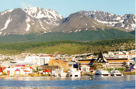 Ushuaia in Tierra Del Fuego is the southern most town in the world