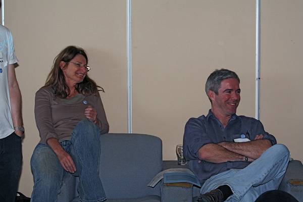 Liz Armstrong, Ted McFadden,  | DSTC Farewell Symposium, 28 July 2005  | 