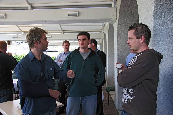 Julian Boot, Michael Henderson, Ian Lister,  | DSTC Farewell Symposium, 28 July 2005  | 