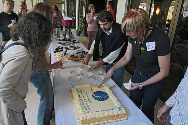 Cake cutting,  | DSTC Farewell Symposium, 28 July 2005  | 