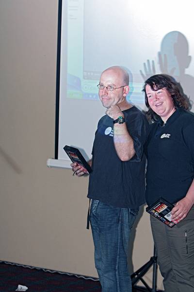 Tim Mansfield, Suzanne Little, DSTC super-models,  | DSTC Farewell Symposium, 28 July 2005  | 