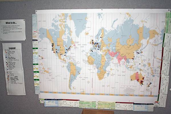 DSTC world travel map,  | DSTC Farewell Symposium, 28 July 2005  | 