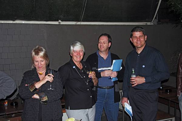 Storm Griffin, Jenny Mackay, Bob Brown, Dennis Remmer,  | DSTC Farewell Symposium, 28 July 2005  | 