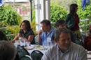 [rear] Rohini Morley, Andrew Loch, DSTC Farewell Symposium, 28 July 2005 