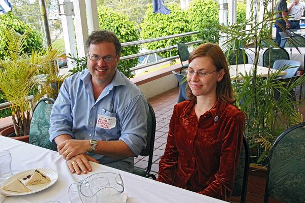 Andrew Loch, Karen Henricksen,  | DSTC Farewell Symposium, 28 July 2005  | 