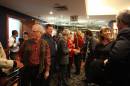 Foreground facing: David Abramson, Linda Bird 
