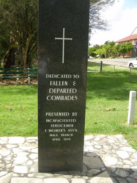 ISA Memorial Park, Inala Branch of Incapacitated Servicemen and Women's Association  |   | 