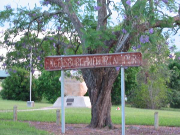 Engelsburg (Kalbar) memorial park  | 