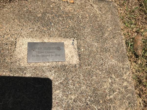 Maroon State School time capsule to be opened 2041  |   | Maroon War Memorial  |   |   | 