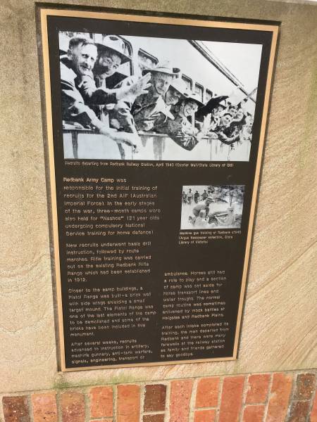 Redbank Army camp  |   | Redbank Memorial Park  |   |   | 