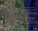 Overview map of cemeteries photographed by David Horton as at 2006 