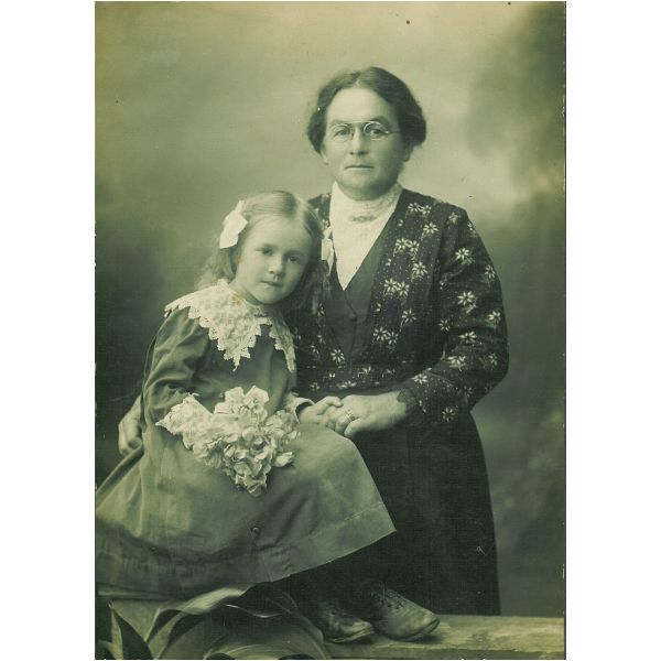 Iris Robertson with Grandmother Augustine Pioch (nee Kopp)  | 