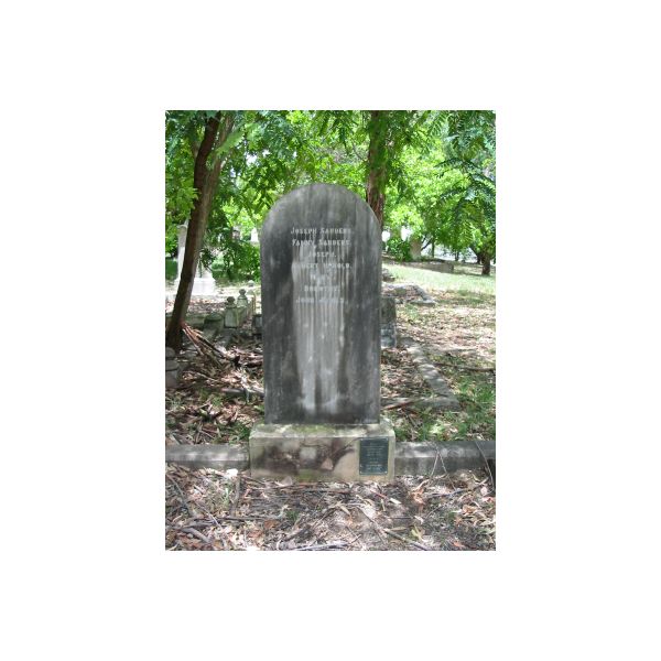 Joseph SANDERS;  | Fanny SANDERS;  | Joseph;  | Albert Harold;  | Mary;  | Dorothy;  | John James;  | Emily, wife of Arch P Sanders, who passed away 6 May 1949 aged 82 years;  | Archie d 16 Dec 1953 aged 79 years;  | Dutton Park/South Brisbane cemetery  | 