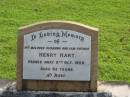 
Henry HART
9 Oct 1958
aged 83

Albany Creek Cemetery, Pine Rivers

