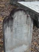 Edith Harrington MOUNTFORD 11 Mar 1871 aged 2 years 3 months  Albany Creek Cemetery, Pine Rivers  