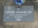Cecelia Winifred DRAPER 18 Jul 1990 aged 85  Albany Creek Cemetery, Pine Rivers  