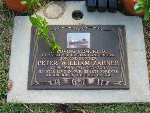 Peter William ZAHNER  | B: 25 May 1956  | D:  7 Feb 2002  |   | Albany Creek Cemetery, Pine Rivers  |   | 