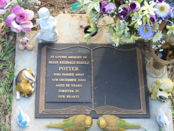 Brian Reginald Harold POTTER  | 4 Dec 2002  | aged 58  |   | Albany Creek Cemetery, Pine Rivers  |   | 