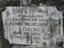 Johanne Wilhelmine Marie GIECHE, wife mother grandmother, born 6 June 1854 died 20 Jan 1940; Alberton Cemetery, Gold Coast City 