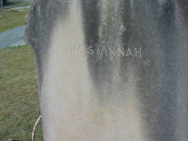 Hulda Amanda Amali Antonie SOMMER,  | born 9 July 1862 died 13 Feb 1885;  | Alberton Cemetery, Gold Coast City  | 