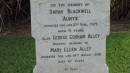 
Sarah BLACKWELL (Auntie)
d: 2 Apr 1929 aged 71

George Gorham ALLEY
d: 18 Aug 1930
Husband of Mary Ellen ALLEY

Richard BLACKWELL
d: Sydney 13 May 1920
husband of Sarah
buried Waverley Cemetery, Sydney

Alley Family Graves, Gordonvale
