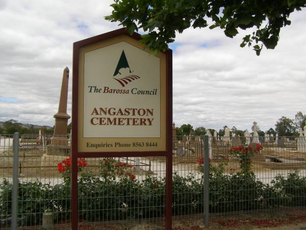 Angaston cemetery,  | Barossa Valley,  | South Australia  | 