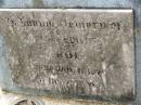 Joseph Edward TROE, died 11 Jan 1976 in 75th year; Appletree Creek cemetery, Isis Shire 
