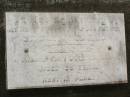 Stanley Frederick ROBINSON, husband father, died 25 July 1969 aged 59 years; Appletree Creek cemetery, Isis Shire 