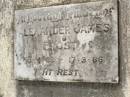 Alexander James FROST, 15-4-13 - 17-3-86; Appletree Creek cemetery, Isis Shire 