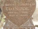 
Ellen ADIE,
died 7 Dec 1948 aged 80 years;
Ellen ADIE,
died 29 Aug 1981;
Appletree Creek cemetery, Isis Shire
