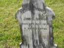 John E. DAVID, died 12 Oct 1920? aged 6 months; Appletree Creek cemetery, Isis Shire 