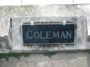 
Leeann COLEMAN,
daughter sister,
died July 1961;
Appletree Creek cemetery, Isis Shire
