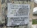 Alice LOCKWOOD, wife mother, died 28 April 1965 aged 80 years; Charles Walter LOCKWOOD, accidentally killed, buried 22-3-73; Kathleen A.R. FOSTER, wife mother, died 14 Aug 1948 aged 38 years; Thomas LOCKWOOD, husband father, died 5 Feb 1978 aged 64 years; Appletree Creek cemetery, Isis Shire 