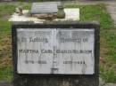 Martha CARL, 1878 - 1953; Charles ROLINGSON, 1879 - 1953; Appletree Creek cemetery, Isis Shire 
