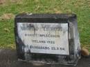 Leslie James ROSS, born Templecanon Ireland 1922, died Bundaberg 25-7-54; Appletree Creek cemetery, Isis Shire 