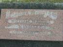William Rasmus KENDALL, born 1903, died 1971; Appletree Creek cemetery, Isis Shire  