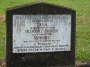 Lina SMITH, sister; Robert SMITH, brother-in-law; Robbie SMITH, died prisoner of war in Thailand; remembered by sister, sister-in-law, aunt E. NATZKE; Appletree Creek cemetery, Isis Shire 
