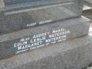 Mabel Cecily WEBB, wife mother, died 11 Feb 1944 aged 55 years; Richard WEBB, father, died 19 June 1950 aged 78 years; Audrey Mabel, infant child; Colin Leslie Waterson, infant child; Margaret Waterson, infant child; Appletree Creek cemetery, Isis Shire 