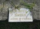 
Gladys SHEAN,
aged 17 years;
Appletree Creek cemetery, Isis Shire
