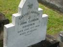 
John Gordon GOODWIN,
died 2 June 1903 aged 23 years;
Appletree Creek cemetery, Isis Shire
