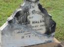 Martin WALSH, died ?? May 1916 aged 62? years; Appletree Creek cemetery, Isis Shire 