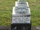 
Geraldine Mary DELANEY,
died 29 Oct 1938 aged 1 year 3 months;
Appletree Creek cemetery, Isis Shire
