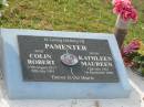 Colin Robert PAMENTER, dad, 15 Aug 1917 - 29 July 1991; Kathleen Maureen PAMENTER, mum, 12 July 1925 - 1 Sept 2002; Appletree Creek cemetery, Isis Shire 